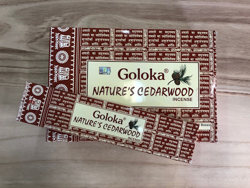 Incienso Goloka Natures Cedro